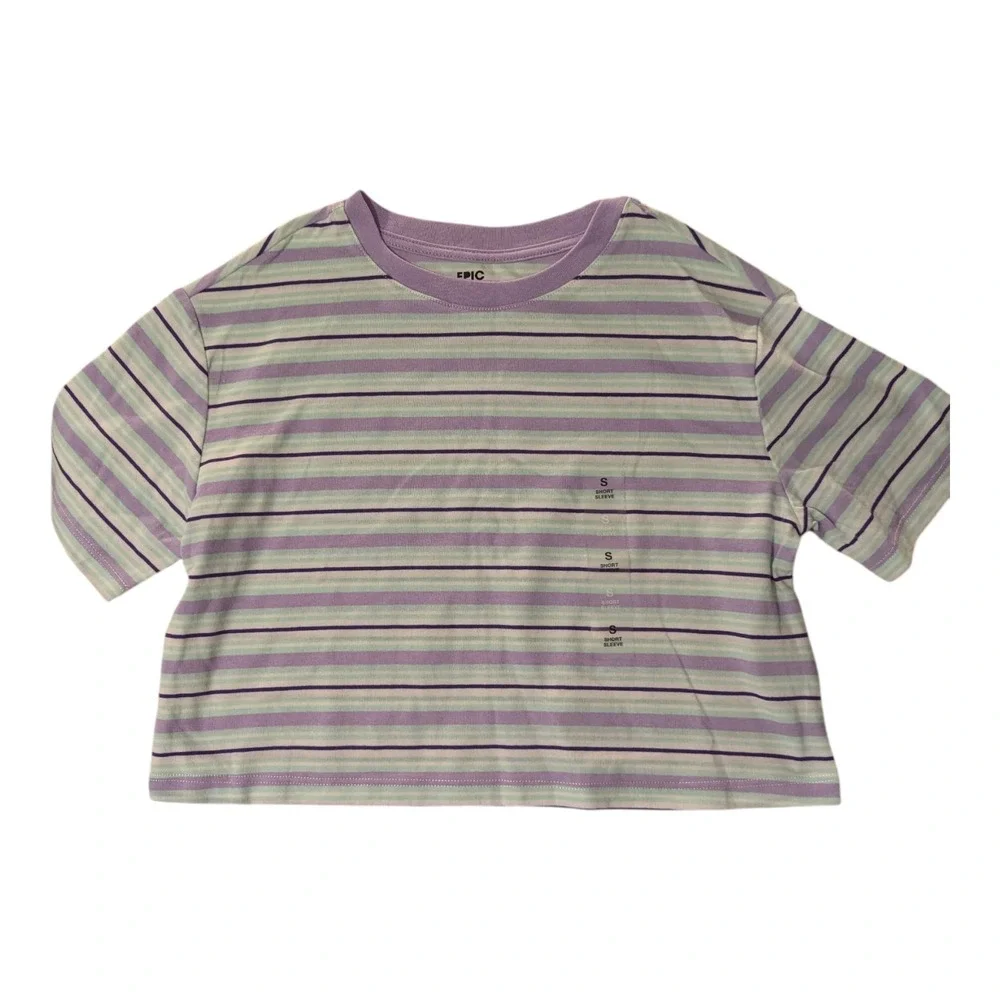 BBC-2 Epic Threads Girls Stripe Short Sleeve Shirt Small -‎ Multicolor
